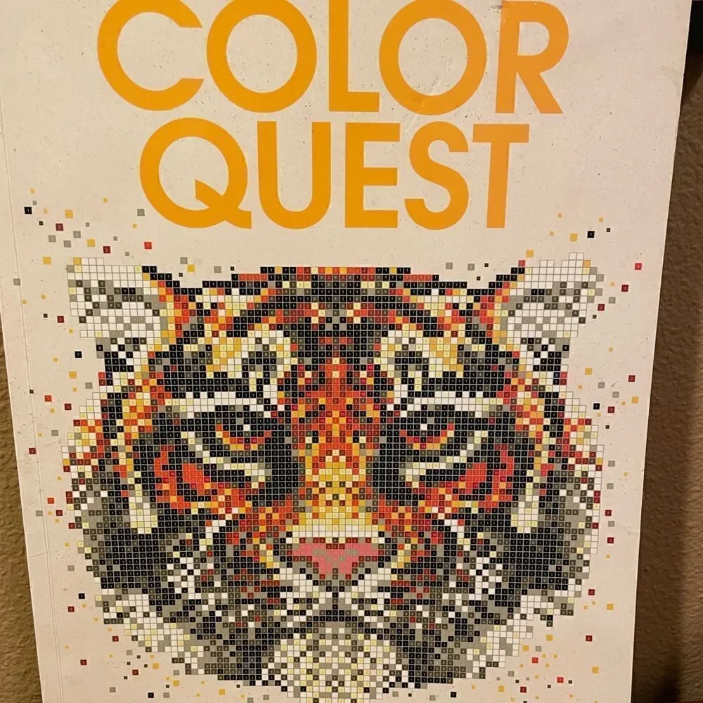 Color Quest Johanna Webster Color By Numbers 11x14 Coloring Book